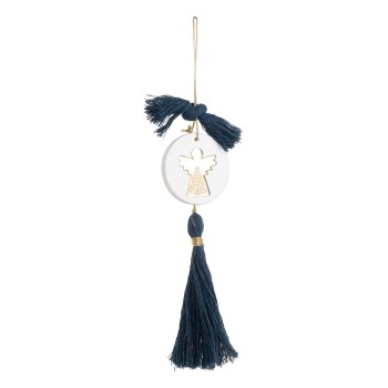 Beauty Home ΚΡΕΜΑΣΤΟ ΣΤΡΟΓΓΥΛΟ ΚΕΡΑΜΙΚΟ ME PLEXI ΑΓΓΕΛΟΣ ΧΡΥΣΟ ΠΕΤΡΟΛ