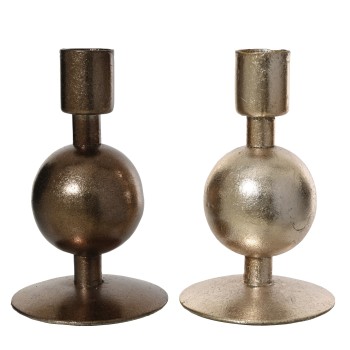 Beauty Home Μεταλλικό Κηροπήγιο 7.5 x 11.5 cm