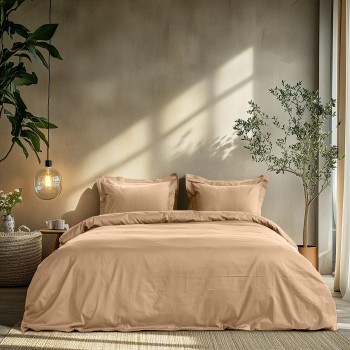 Beauty Home Ζεύγος μαξιλαροθήκες μονόχρωμες Art 1700 Harmony 52x73 Άμμου