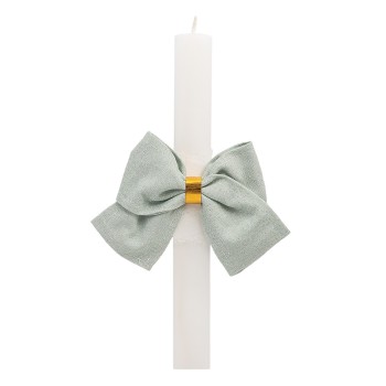 Beauty Home ΛΑΜΠΑΔΑ ΛΕΥΚΗ 33cm ΦΙΟΓΚΟΣ ΒΕΡΑΜΑΝ ΧΡΥΣΟ LUREX