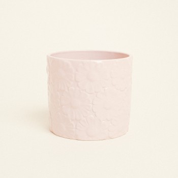 Beauty Home Κασπώ Πήλινο με Ανάγλυφο Σχέδιο Λουλουδιών
 12.8cm x 13.1cm