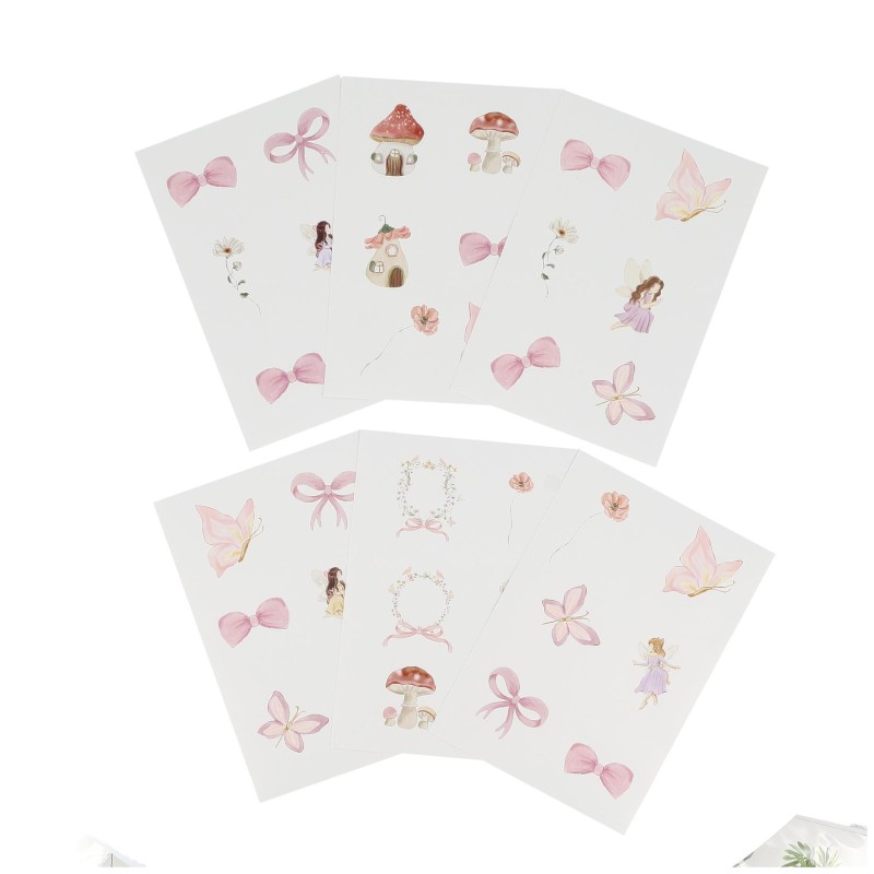 Beauty Home 36 αυτοκόλλητα με θέμα “Fairy World” – Τα μεγέθη κυμαίνονται από 3,5 έως 6,5 cm