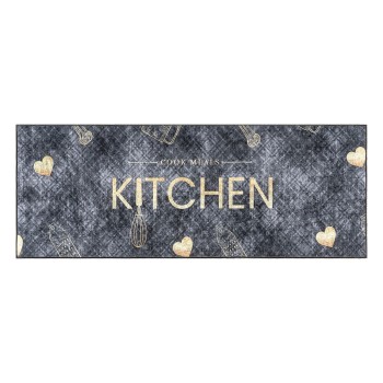 Beauty Home Πατάκι κουζίνας Art 9076 60x160 Μαύρο