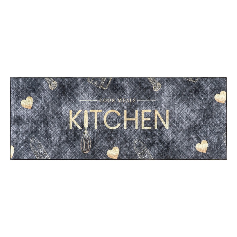 Beauty Home Πατάκι κουζίνας Art 9076 60x160 Μαύρο