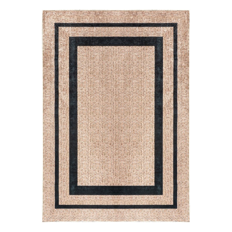 Beauty Home Πατάκι Sunny Art 9140 65x140 Μπεζ,Μαύρο