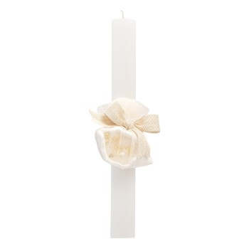 Beauty Home ΛΑΜΠΑΔΑ ΛΕΥΚΗ 33cm ΚΟΧΥΛΙ