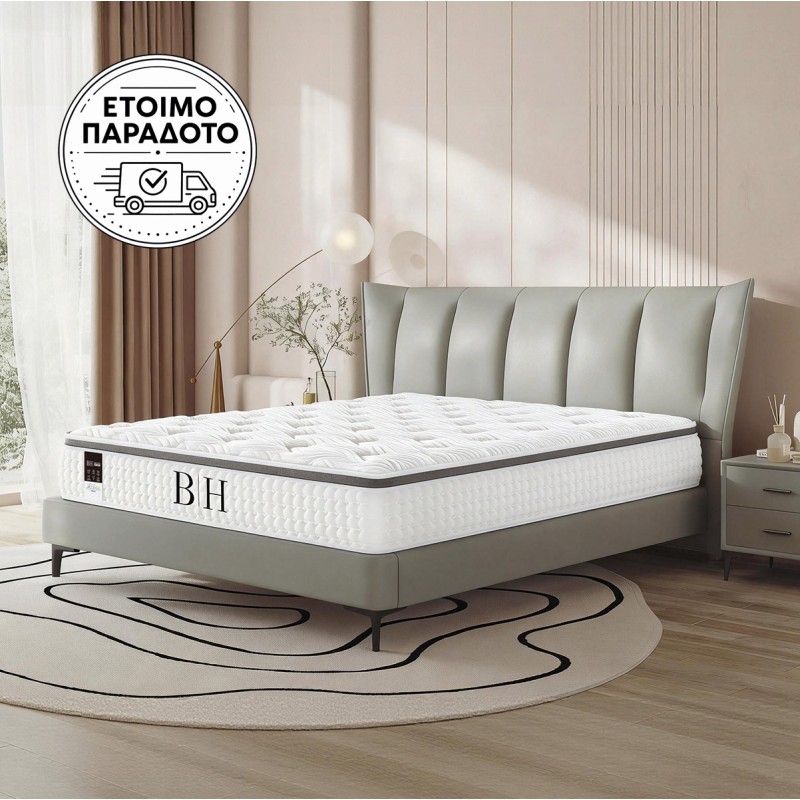 Beauty Home Στρώμα Luxe King Size 180x200x36 Λευκό