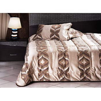 Beauty Home Σετ πάπλωμα υπέρδιπλο Art 1469  220x240  Εμπριμέ,Χρυσαφί,Καφέ