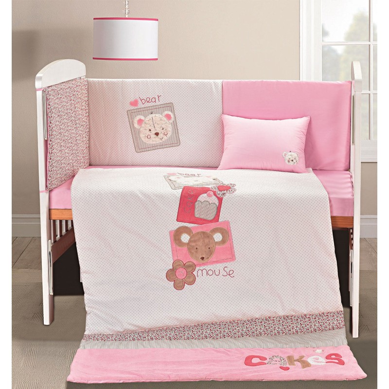 Beauty Home Σετ προίκας Pure thoughts Art 5104 Σετ 4τμχ Λευκό,Ροζ