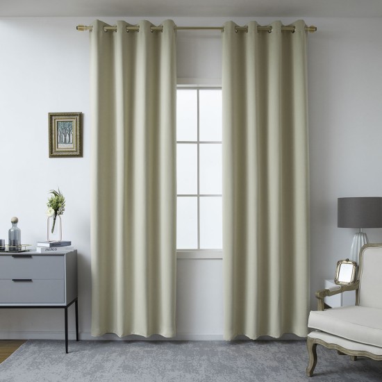 Beauty Home Κουρτίνα Blackout σκίασης με 8 κρίκους Ideal Art 8400 140x270 Μπεζ Beauty Home Κουρτίνα Blackout σκίασης με 8 κρίκους Ideal Art 8400 140x270 Μπεζ