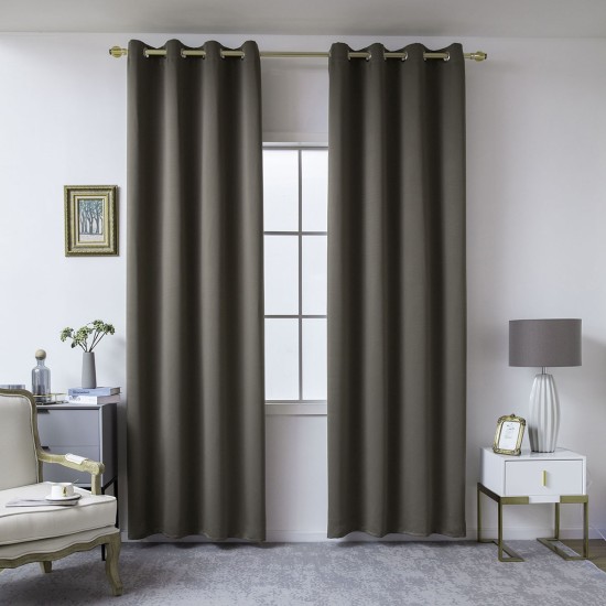 Beauty Home Κουρτίνα Blackout σκίασης με 8 κρίκους Ideal Art 8400 140x270 Καφέ Beauty Home Κουρτίνα Blackout σκίασης με 8 κρίκους Ideal Art 8400 140x270 Καφέ