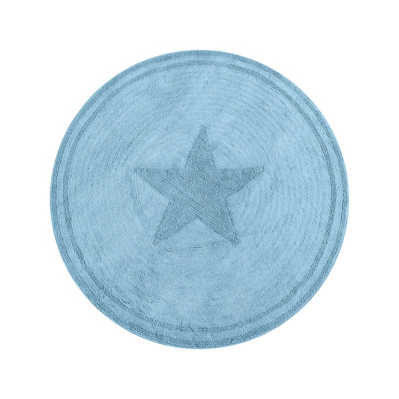 Beauty Home Ροτόντα βαμβακερή Cottony Art 9555 120x120  Σιέλ