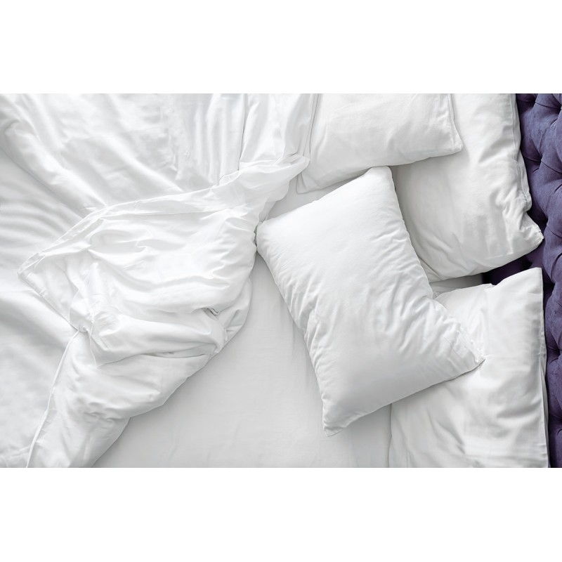 Beauty Home Παπλωματοθήκη Ξενοδοχείου μονή Lucid Art Ε1035 Percale CVC 80%Cot-20%Pol 160x240+40 Λευκό