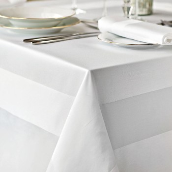 Beauty Home Τραπεζομάντηλο επαγγελματικό Satin Band Art Ε8018 105x105 Λευκό