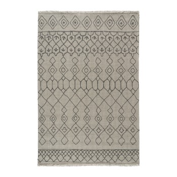 Beauty Home Χαλί βαμβακερό Cocotton 9231 125x180 Γκρι