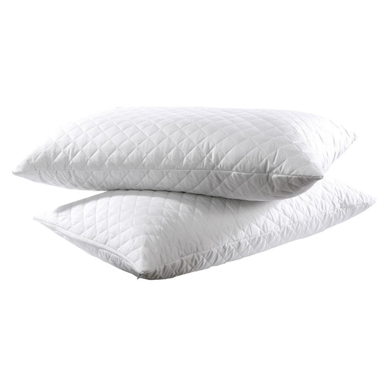 Beauty Home Ζεύγος καπιτονέ προστατευτικές μαξιλαροθήκες Λευκό