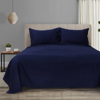 Beauty Home Σετ σεντόνια υπέρδιπλα με λάστιχο 4 Seasons Art 12000 240x270 Μπλέ