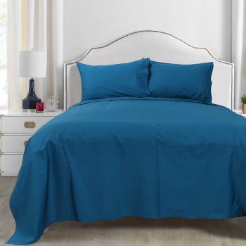 Beauty Home Σετ σεντόνια υπέρδιπλα με λάστιχο 4 Seasons Art 12000 240x270 Πετρόλ