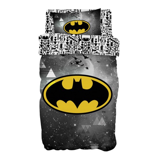 Beauty Home Σετ παπλωματοθήκη μονή Art 6184 Batman 165x250 Γκρι Beauty Home Σετ παπλωματοθήκη μονή Art 6184 Batman 165x250 Γκρι