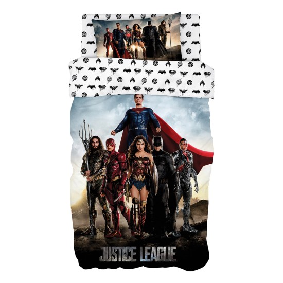 Beauty Home Σετ σεντόνια μονά Art 6186 Justice League 165x250 Εμπριμέ Beauty Home Σετ σεντόνια μονά Art 6186 Justice League 165x250 Εμπριμέ