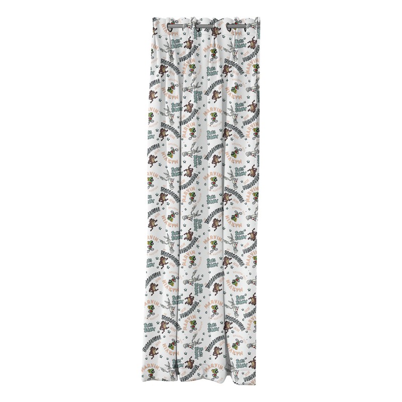 Beauty Home Κουρτίνα με 8 μεταλλικούς κρίκους Art 6189 Looney Tunes 180x250 Εμπριμέ