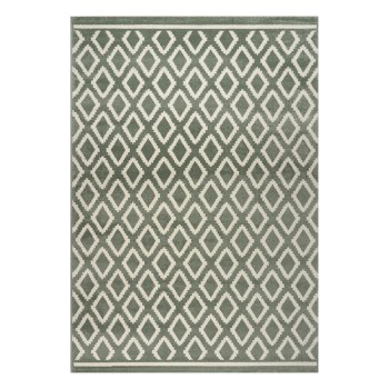 Beauty Home Πατάκι Vibe Art 9573 67x150 Mint White Μέντα Λευκό