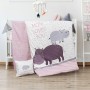 Beauty Home Σετ σεντόνια βρεφικά Hippo Art 5187 120x160 Εμπριμέ