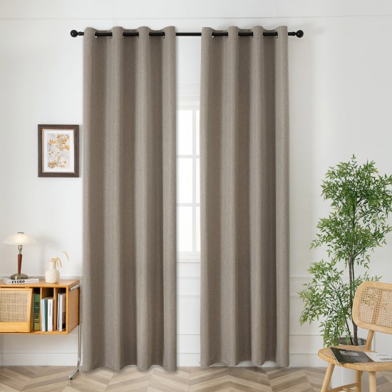 Beauty Home Κουρτίνα μεσαίας σκίασης με 8 μεταλλικούς κρίκους Illusion Art 8445 140x270 Χακί Beauty Home Κουρτίνα μεσαίας σκίασης με 8 μεταλλικούς κρίκους Illusion Art 8445 140x270 Χακί