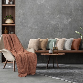 Beauty Home Ριχτάρι Τετραθέσιο Lamb Art 8570 180x350 Ροζ