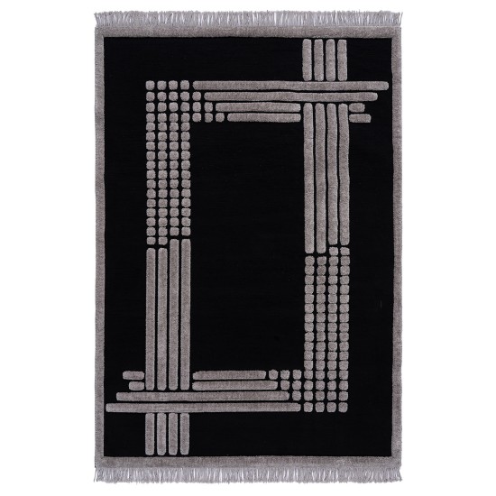 Beauty Home Χαλί Noir Art 9437 133x190 Black Μαύρο