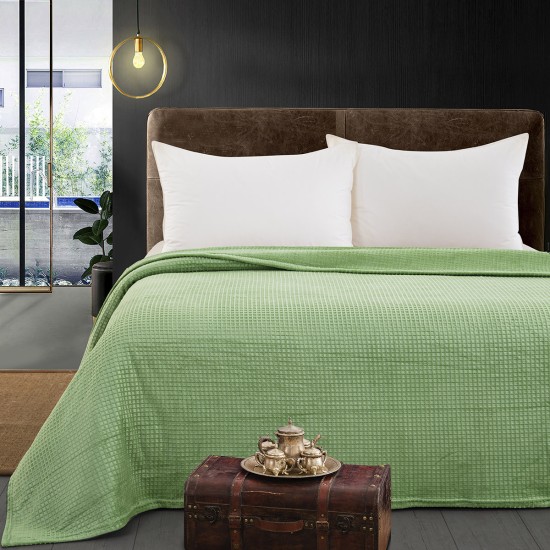 Beauty Home Κουβέρτα μονόχρωμη υπέρδιπλη Fleece Art 11552 220x240 Πράσινο Beauty Home Κουβέρτα μονόχρωμη υπέρδιπλη Fleece Art 11552 220x240 Πράσινο
