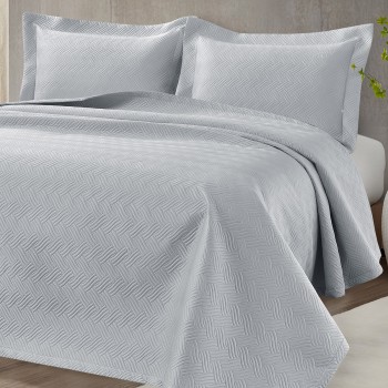 Beauty Home Σετ κουβερλί υπέρδιπλο Arion Art 12315 230x250 Γκρι