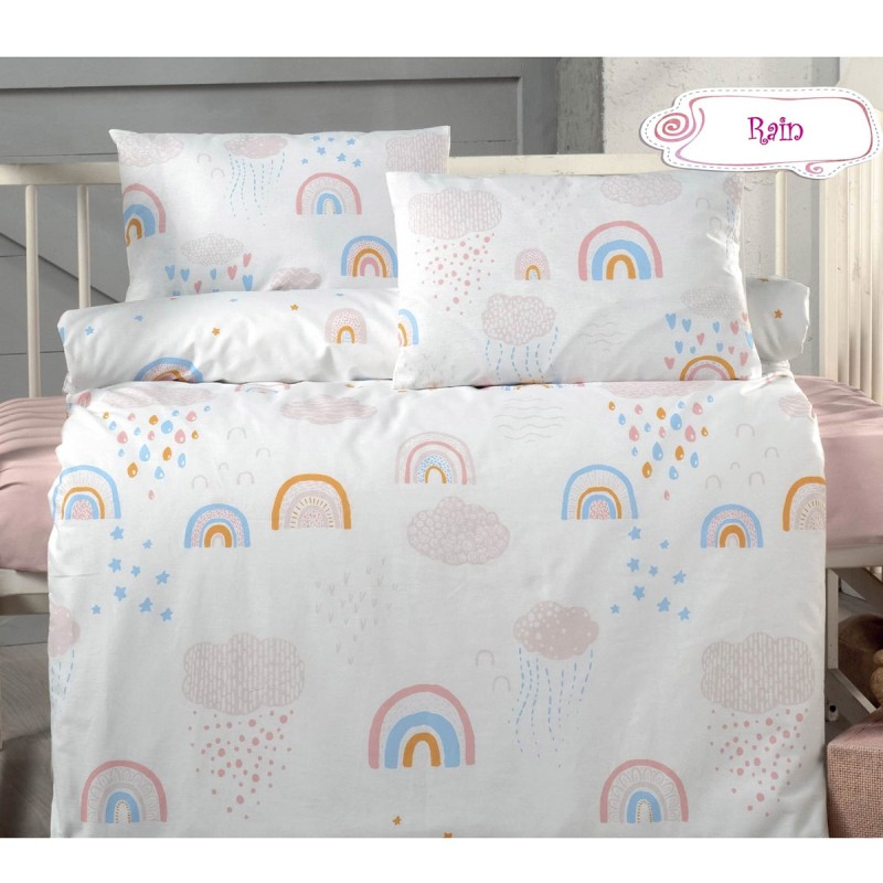 Beauty Home Σετ σεντόνια βρεφικά Art 5612 100x150 Σάπιο Μήλο