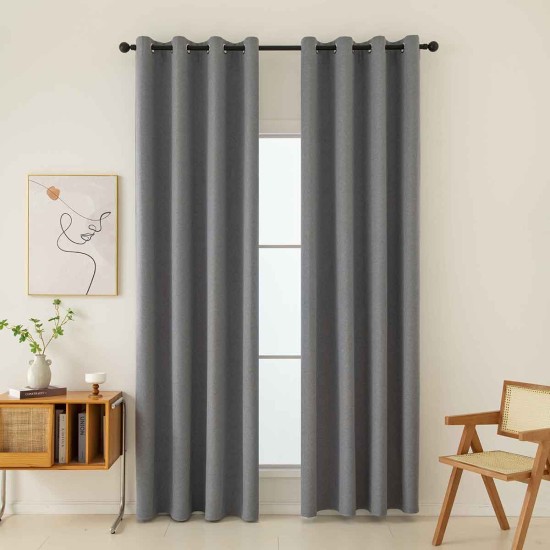 Beauty Home Κουρτίνα Full Blackout σκίασης με 8 κρίκους Total Art 8446 140x270 Ανθρακίτης Beauty Home Κουρτίνα Full Blackout σκίασης με 8 κρίκους Total Art 8446 140x270 Ανθρακίτης