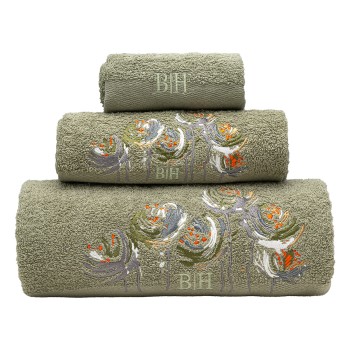 Beauty Home Σετ πετσέτες Art 3395 Σετ 3τμχ Πράσινο