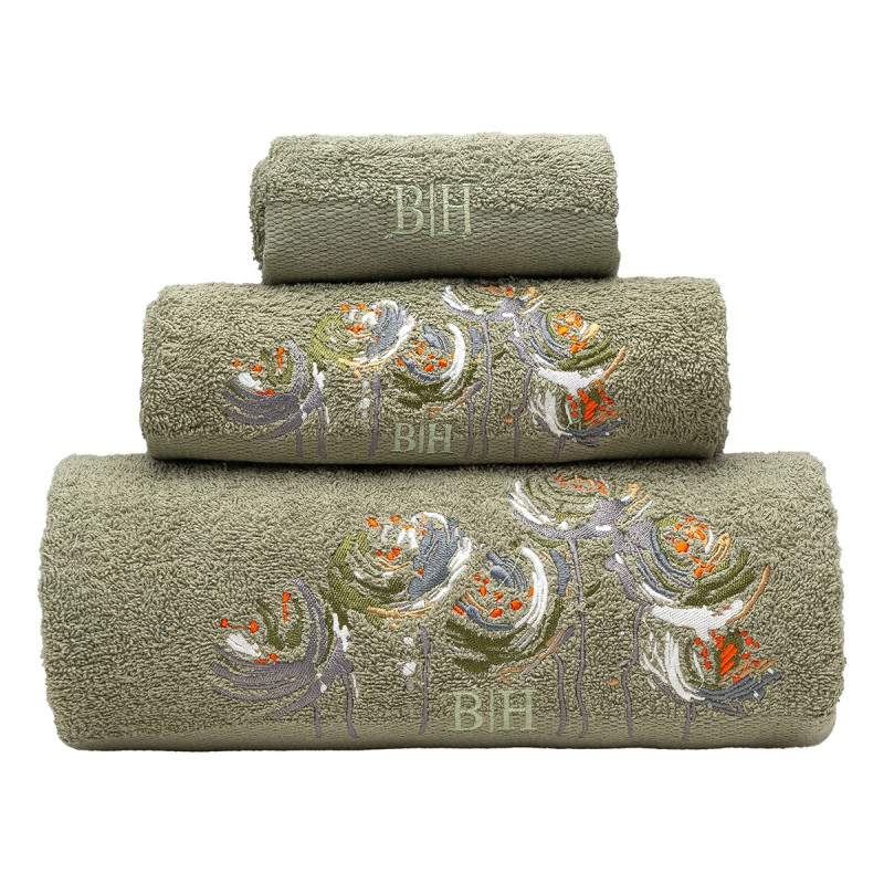 Beauty Home Σετ πετσέτες Art 3395 Σετ 3τμχ Πράσινο