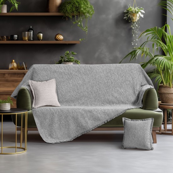 Beauty Home Ριχτάρι Τετραθέσιο Art 8621 180x350 Γκρι Beauty Home Ριχτάρι Τετραθέσιο Art 8621 180x350 Γκρι