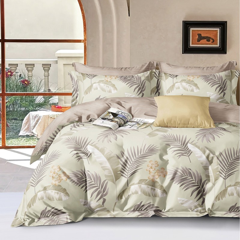 Beauty Home Σετ παπλωματοθήκη υπέρδιπλη Art 12621 Bizet 230x250 Πράσινο