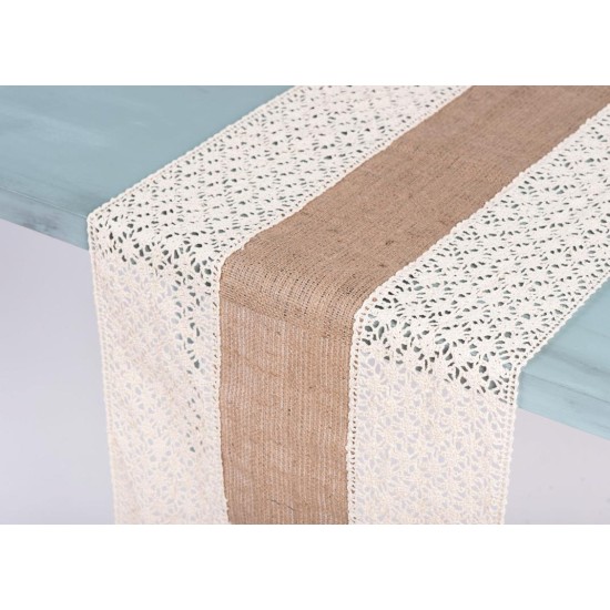 Beauty Home ΡΑΝΝΕΡ ΛΙΝΑΤΣΑ ΜΕ ΦΑΡΔΙΑ ΔΑΝΤΕΛΑ 40Χ180CM Beauty Home ΡΑΝΝΕΡ ΛΙΝΑΤΣΑ ΜΕ ΦΑΡΔΙΑ ΔΑΝΤΕΛΑ 40Χ180CM