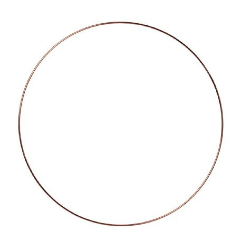 Beauty Home ΜΕΤΑΛΛΙΚΟΣ ΚΥΚΛΟΣ ΡΟΖ ΧΡΥΣΟ 40 CM