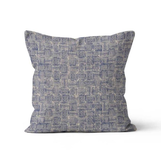 Beauty Home ΜΑΞΙΛΑΡΟΘΗΚΗ ΜΠΛΕ ΚΑΡΩ ΓΡΑΜΜΕΣ 45 x 45 cm ΘΗΚΗ Beauty Home ΜΑΞΙΛΑΡΟΘΗΚΗ ΜΠΛΕ ΚΑΡΩ ΓΡΑΜΜΕΣ 45 x 45 cm ΘΗΚΗ