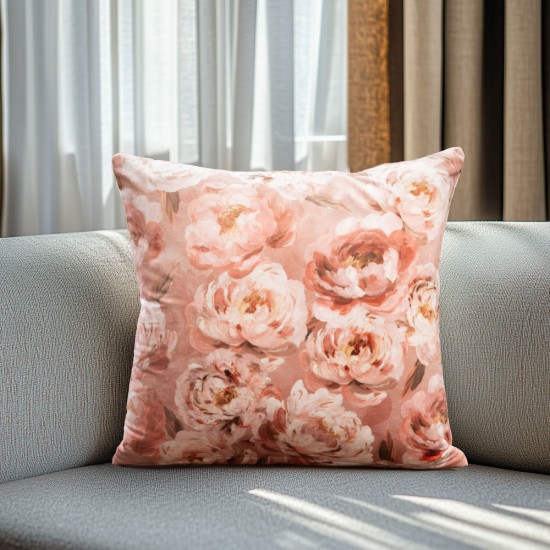 Beauty Home ΜΑΞΙΛΑΡΟΘΗΚΗ ΒΕΛΟΥΔΟ ROMANTIC PEONY DREAM 40 x 40 cm Beauty Home ΜΑΞΙΛΑΡΟΘΗΚΗ ΒΕΛΟΥΔΟ ROMANTIC PEONY DREAM 40 x 40 cm