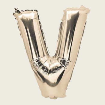 Beauty Home ΜΠΑΛΟΝΙ ΓΡΑΜΜΑ “V” 36cm-ΧΡΥΣΟ