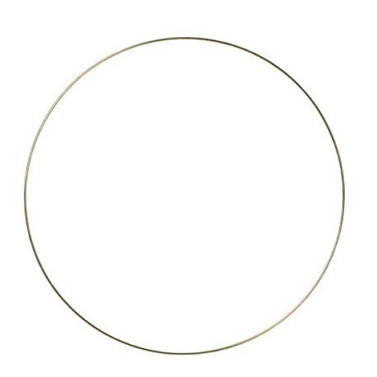 Beauty Home ΜΕΤΑΛΛΙΚΟΣ ΚΥΚΛΟΣ  ΧΡΥΣΟΣ 30CM