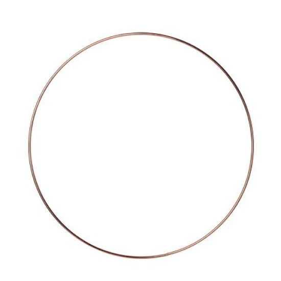 Beauty Home ΜΕΤΑΛΛΙΚΟΣ ΚΥΚΛΟΣ ΡΟΖ ΧΡΥΣΟ 30 CM