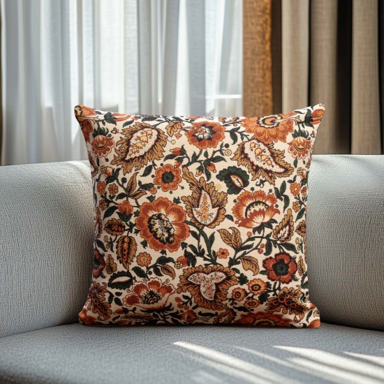 Beauty Home ΜΑΞΙΛΑΡΟΘΗΚΗ ΣΤΟΦΑ ΛΟΥΛΟΥΔΙΑ FOLKLORE 45 x 45 cm Beauty Home ΜΑΞΙΛΑΡΟΘΗΚΗ ΣΤΟΦΑ ΛΟΥΛΟΥΔΙΑ FOLKLORE 45 x 45 cm