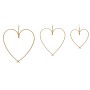 Beauty Home ΜΕΤΑΛΛΙΚΕΣ ΚΑΡΔΙΕΣ ΣΕΤ 3 ΤΜΧ 48-38-28CM