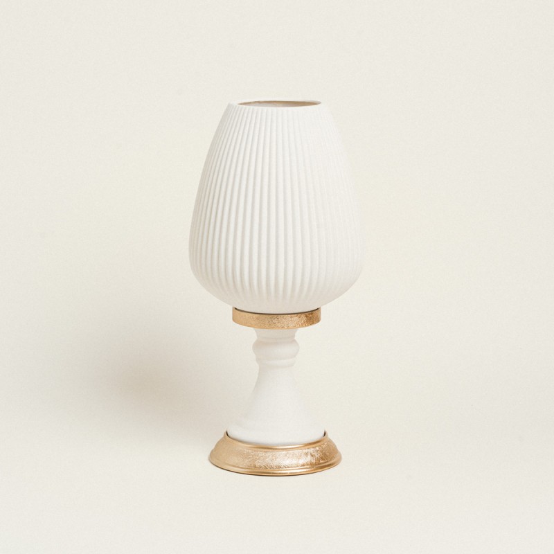 Beauty Home ΒΑΖΟ ΕΚΡΟΥ ΜΕ ΒΑΣΗ 48 cm