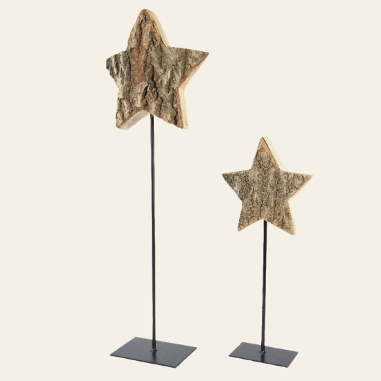 Beauty Home ΑΣΤΕΡΙΑ ΞΥΛΙΝΑ ΜΕ ΒΑΣΗ ΣΕΤ 2 ΤΜΧ 35 CM – 55 CM Beauty Home ΑΣΤΕΡΙΑ ΞΥΛΙΝΑ ΜΕ ΒΑΣΗ ΣΕΤ 2 ΤΜΧ 35 CM – 55 CM