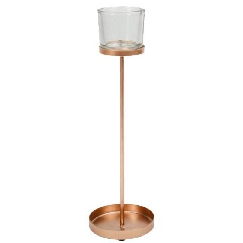 Beauty Home ΚΗΡΟΠΗΓΙΟ BILBAO ΡΟΖ ΧΡΥΣΟ 9.5 X 32 CM